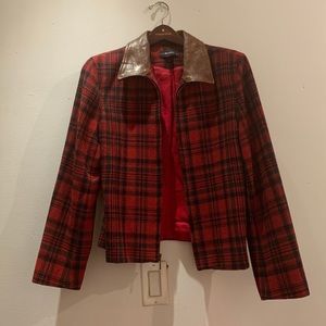 Breeches red/black flannel jacket
